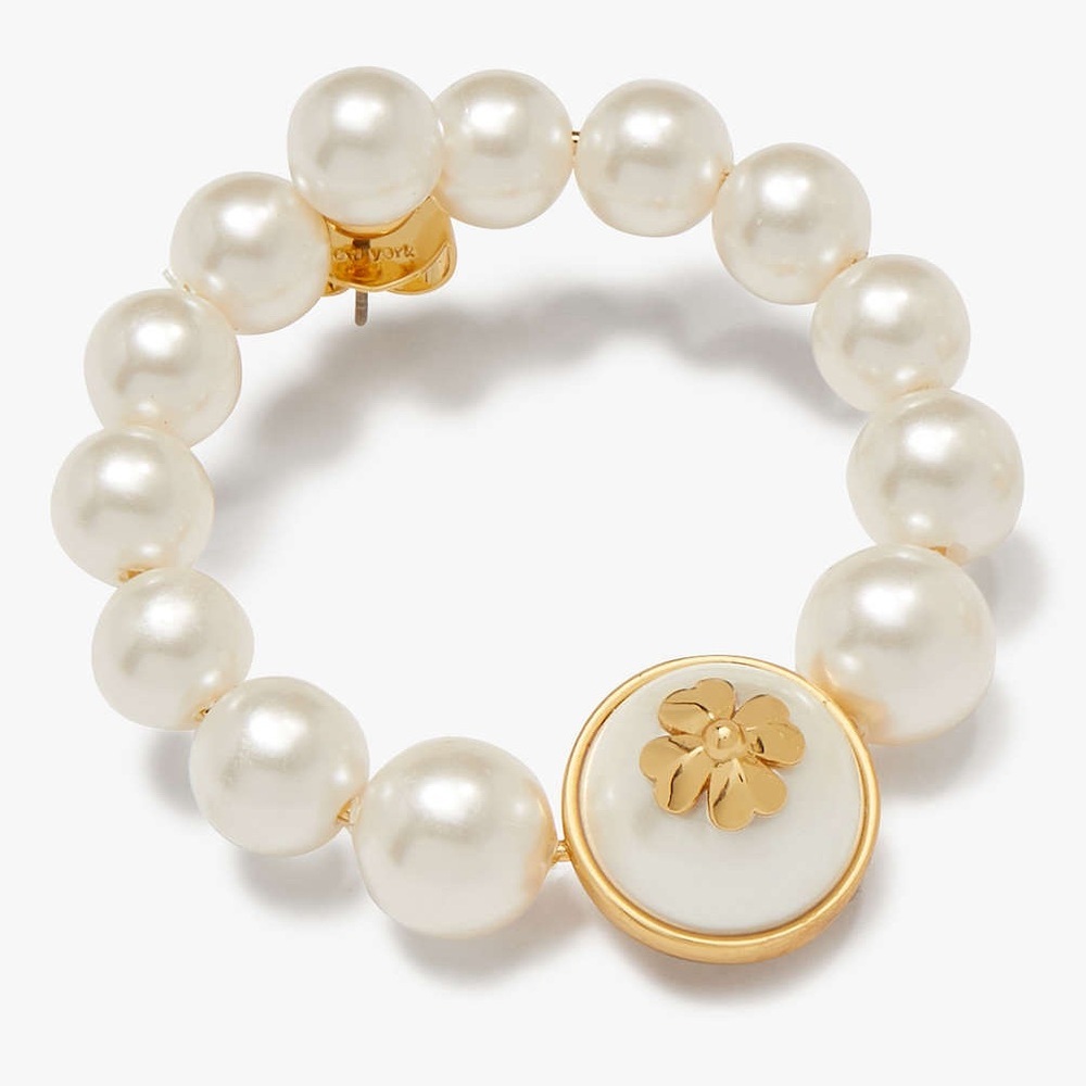 NWT Kate Spade Pearls On Pearls Hoop Drop Earrings - Picture 6 of 6